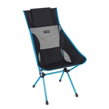 Helinox Campingstuhl Sunset Chair (hohe Rückenlehne, neue verstellbare Kopfstütze) schwarz/cyanblau